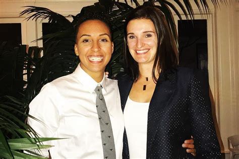 jessica dolan|Layshia Clarendon married her wife last weekend at their alma。